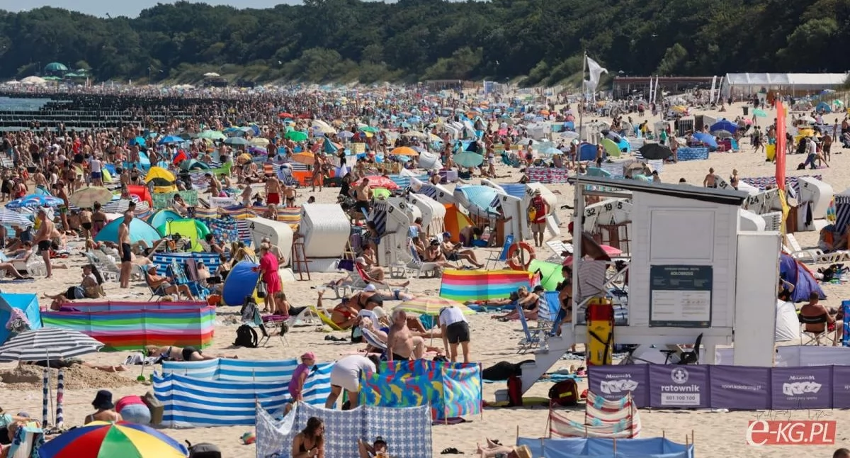 Wiadomości, Internauci mieli wątpliwości Kołobrzeg najbardziej tętniącą życiem plażę kraju - zdjęcie, fotografia