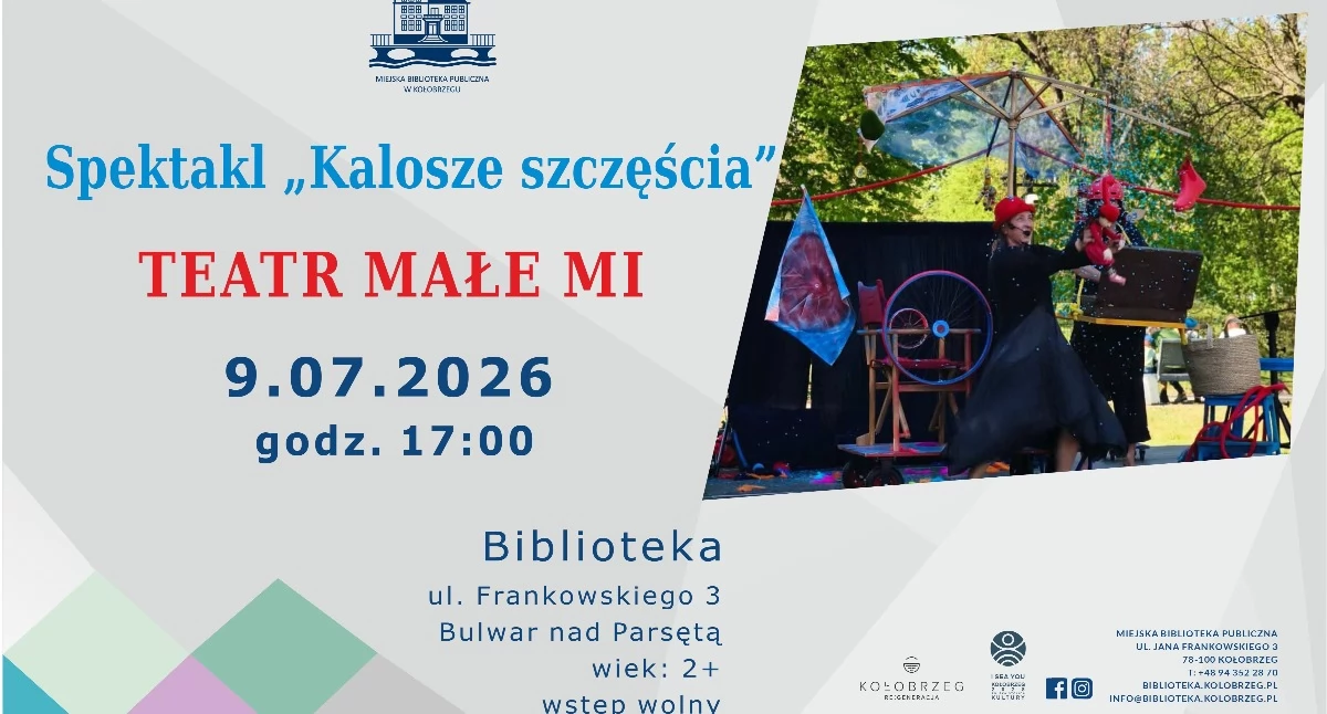 Teatr , Baśniowa opowieść całych rodzin Teatr Małe wystąpi Parsętą - zdjęcie, fotografia