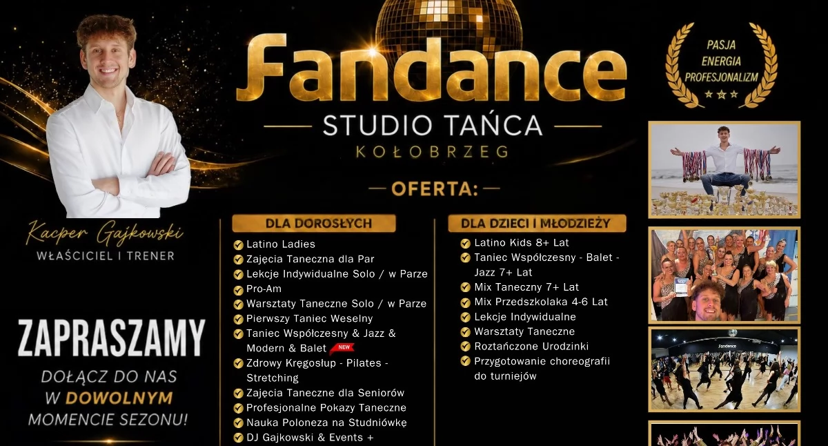 Wiadomości, Sezon 2026/2027 Studio Tańca Fandance Kołobrzegu! - zdjęcie, fotografia
