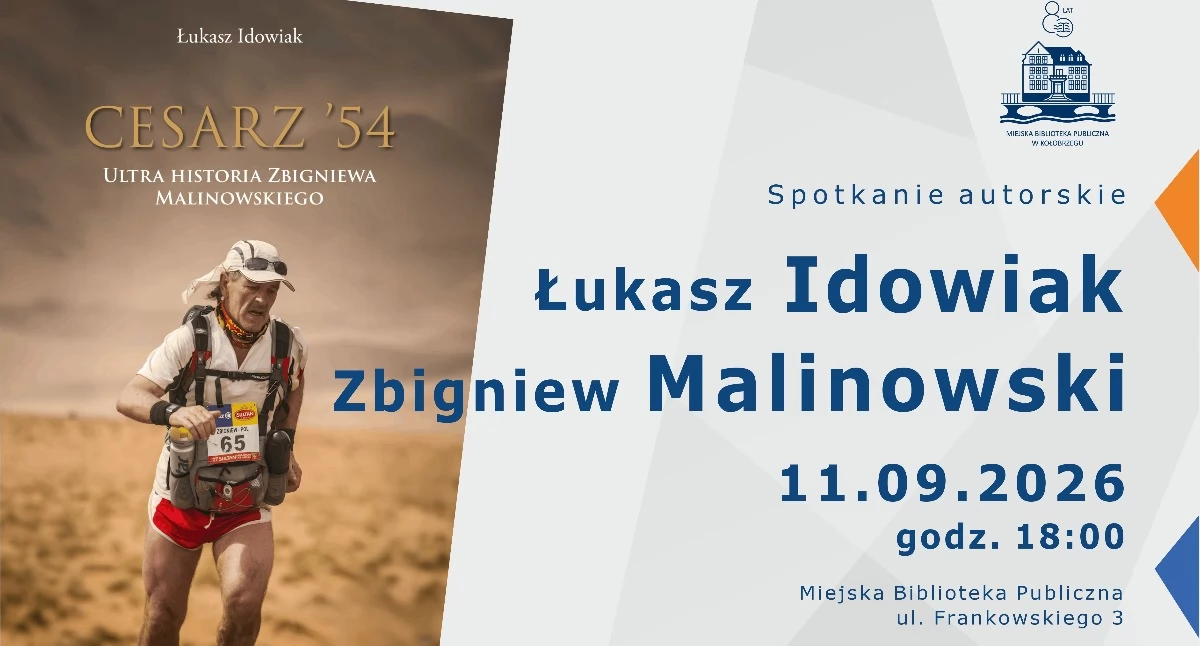 Biblioteka, Ponad maratonów niemal ultramaratonów Spotkanie autorskie Frankowskiego - zdjęcie, fotografia
