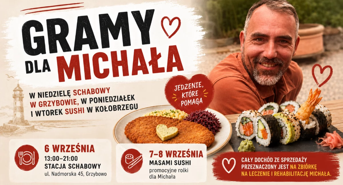 Wiadomości, Najpierw schabowy potem sushi restauracje grają Michała - zdjęcie, fotografia