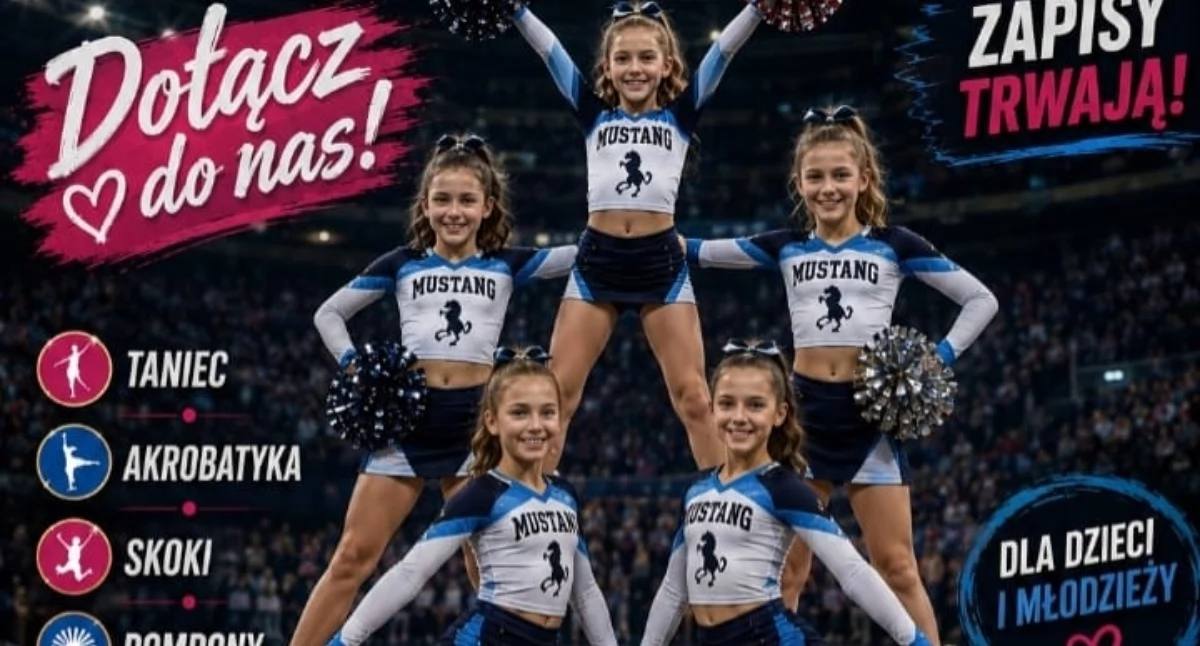 Wiadomości, Powstaje grupa cheerleadingu Ruszają zapisy dzieci młodzieży - zdjęcie, fotografia
