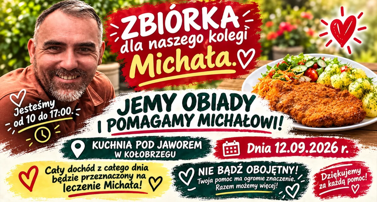 Społeczne, schabowym sushi obiady Kuchnia Jaworem dołącza akcji Michała - zdjęcie, fotografia