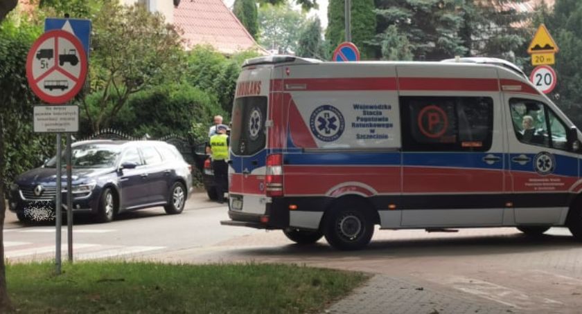 Potrącenie rowerzysty przy Lotniczej