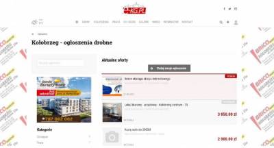 Ogłoszenia Kołobrzeg - praca, nieruchomości, sprzedam, kupię - darmowe ogłoszenia | e-kg.pl