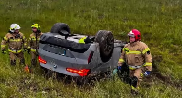 Dachowanie na S6. Są utrudnienia w kierunku Kołobrzegu