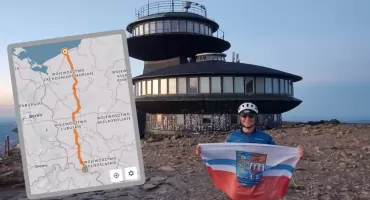Z Kołobrzegu na szczyt Śnieżki w 43 godziny. Niezwykły wyczyn kołobrzeskiego nauczyciela