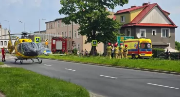 Śmigłowiec LPR lądował na ulicy. Pomocy potrzebowało poparzone dziecko