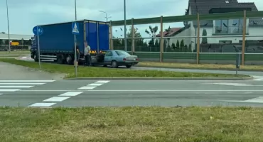 Kolizja na obwodnicy. Mogą występować utrudnienia w ruchu