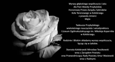 Wyrazy głębokiego współczucia i żalu...