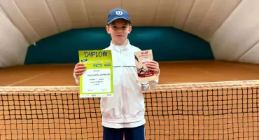 Młody tenisista z Kołobrzegu najlepszy w turnieju Road to Supermasters
