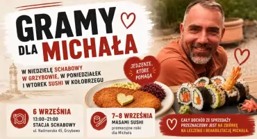 Najpierw schabowy, potem sushi. Dwie restauracje grają dla Michała