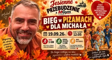 Po schabowym i sushi przyjdzie czas na bieg w piżamach. Gościno pobiegnie dla Michała