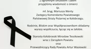 Z ogromnym smutkiem i żalem...