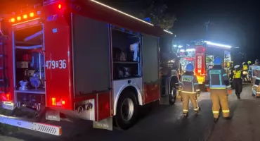 Wypadek pod Gościnem. Droga całkowicie zablokowana